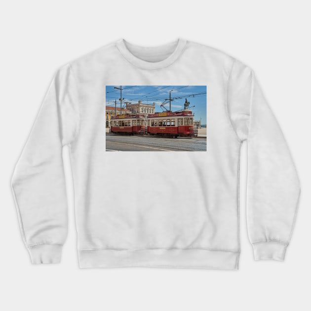 Lisbon tram Crewneck Sweatshirt by mbangert